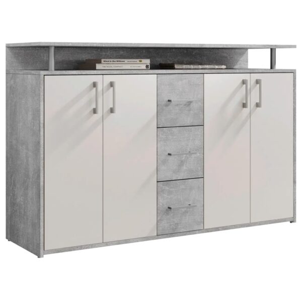 Bega Drift 139x90cm beton/weiß