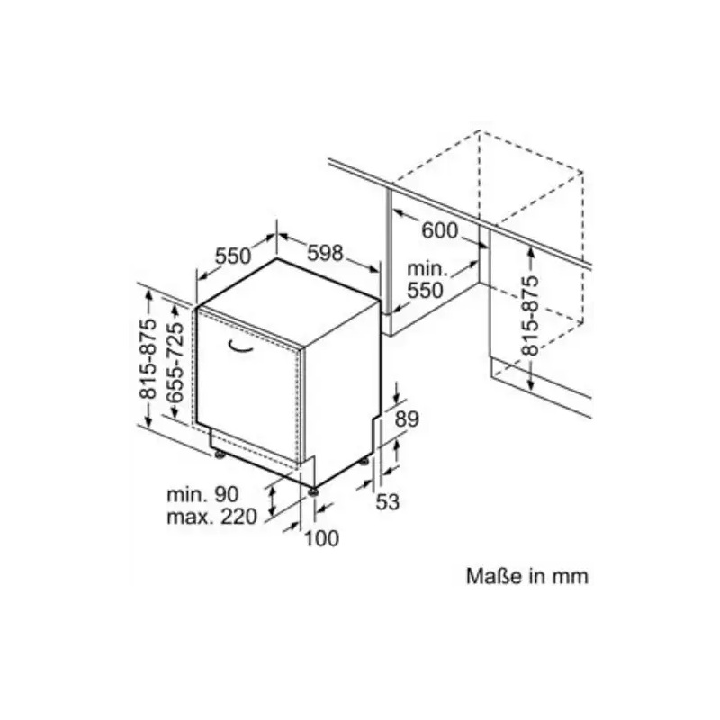 BOSCH SMV6ZCX16E Serie 6 Geschirrspüler (vollintegrierbar, 598 mm breit, 40 dB (A), B) – Bild 2